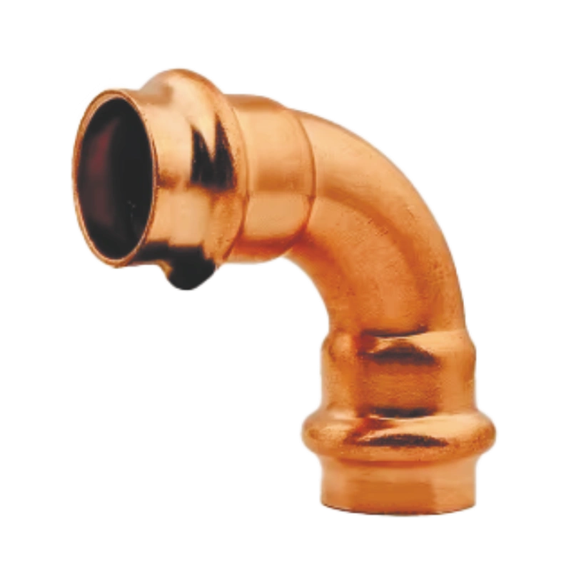 90° press copper elbows