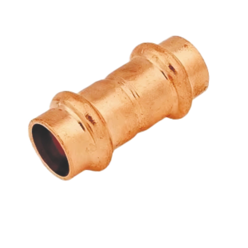Standard sizes of press copper couplings (straight)