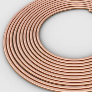 Copper tubes in level wound coils (LWC)